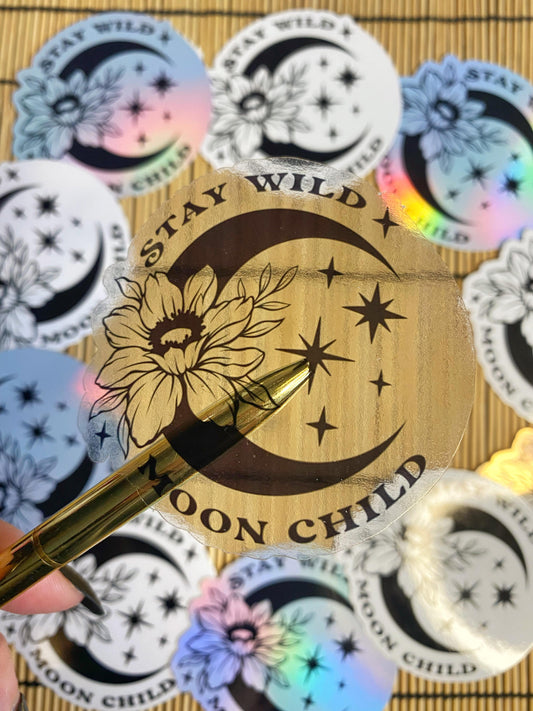 Stay Wild Moon Child Sticker