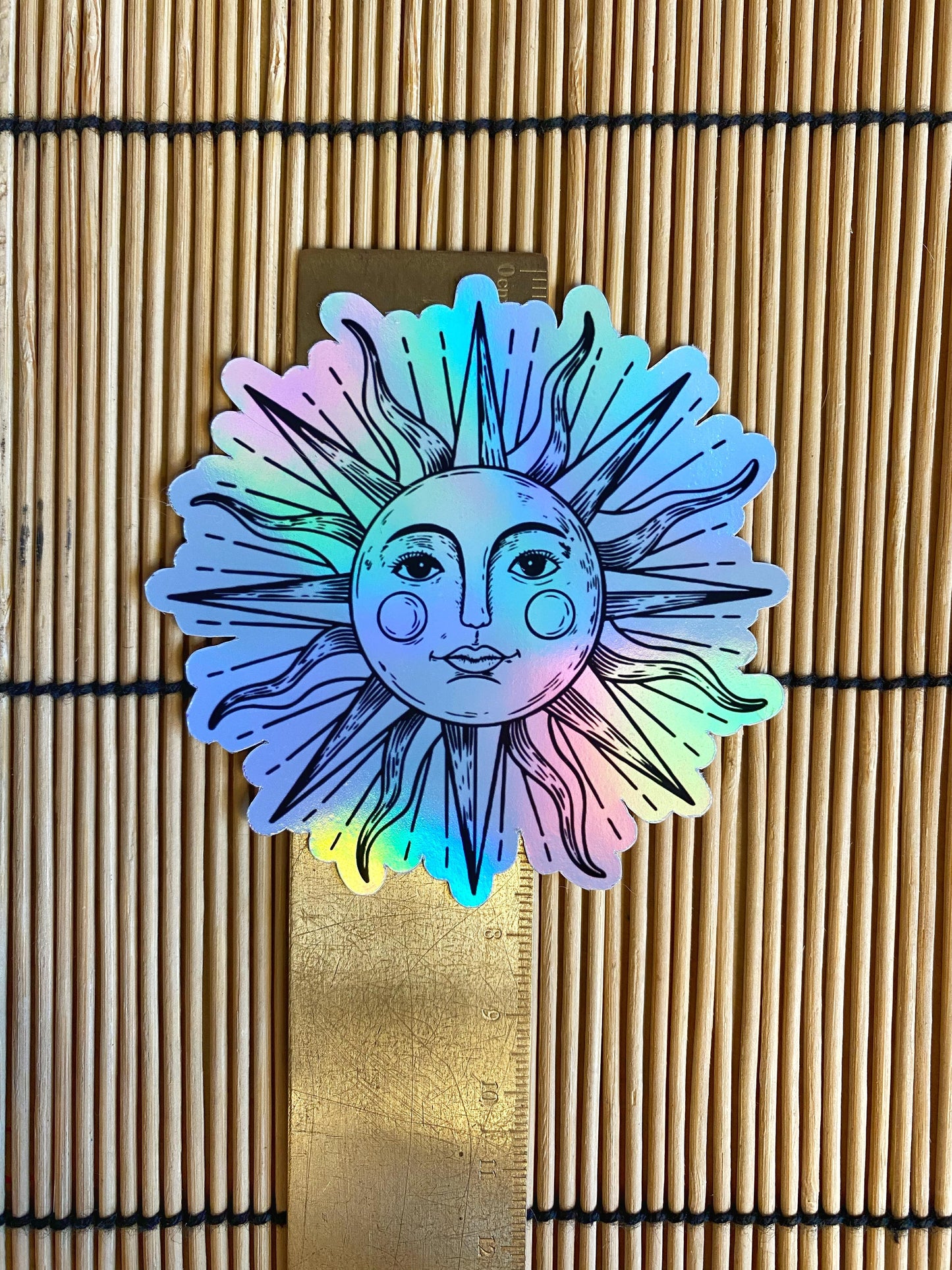 Sun and Moon Face Stickers