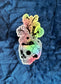 Floral Skull Sticker