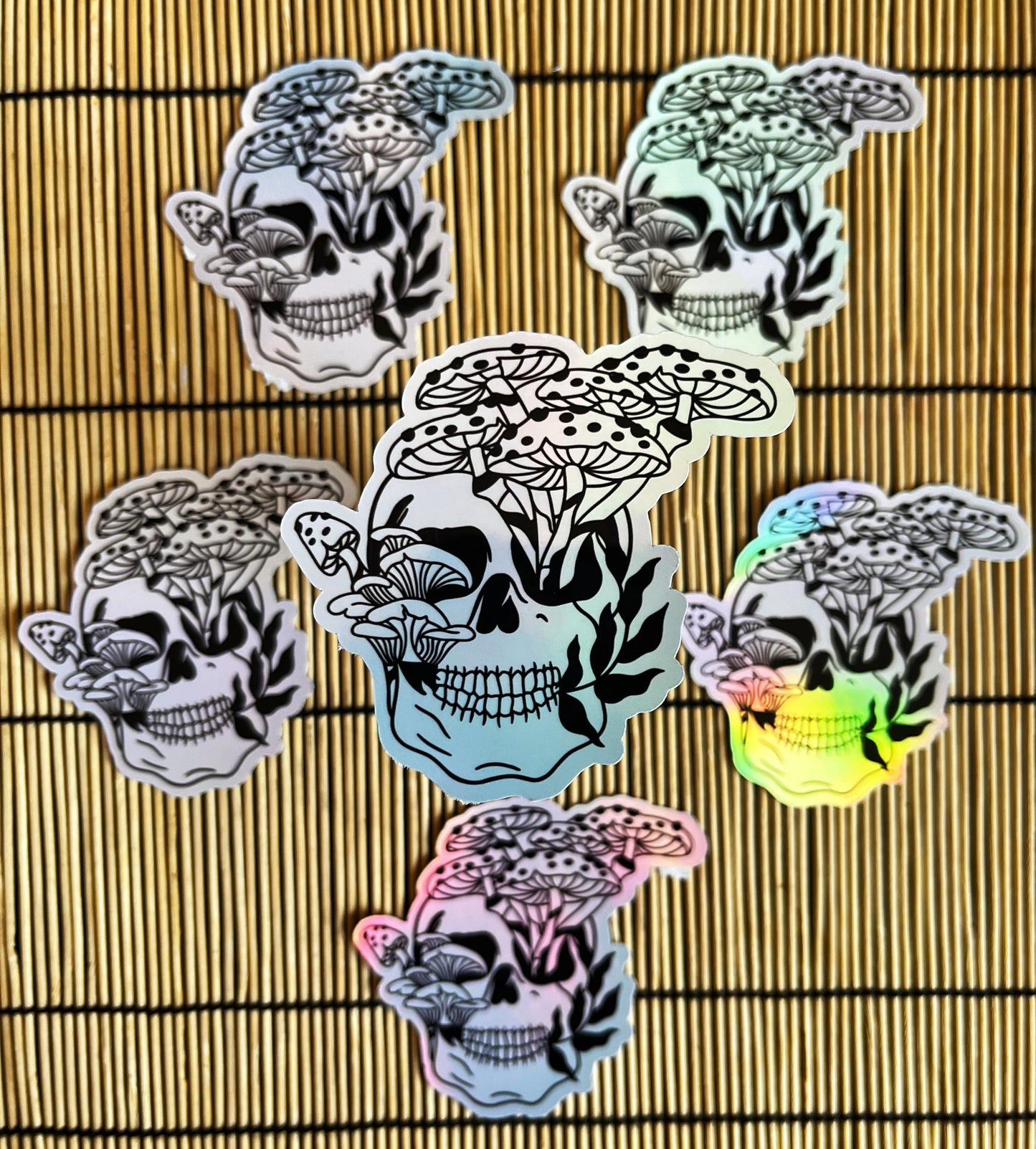 Mushroom Skull Sticker