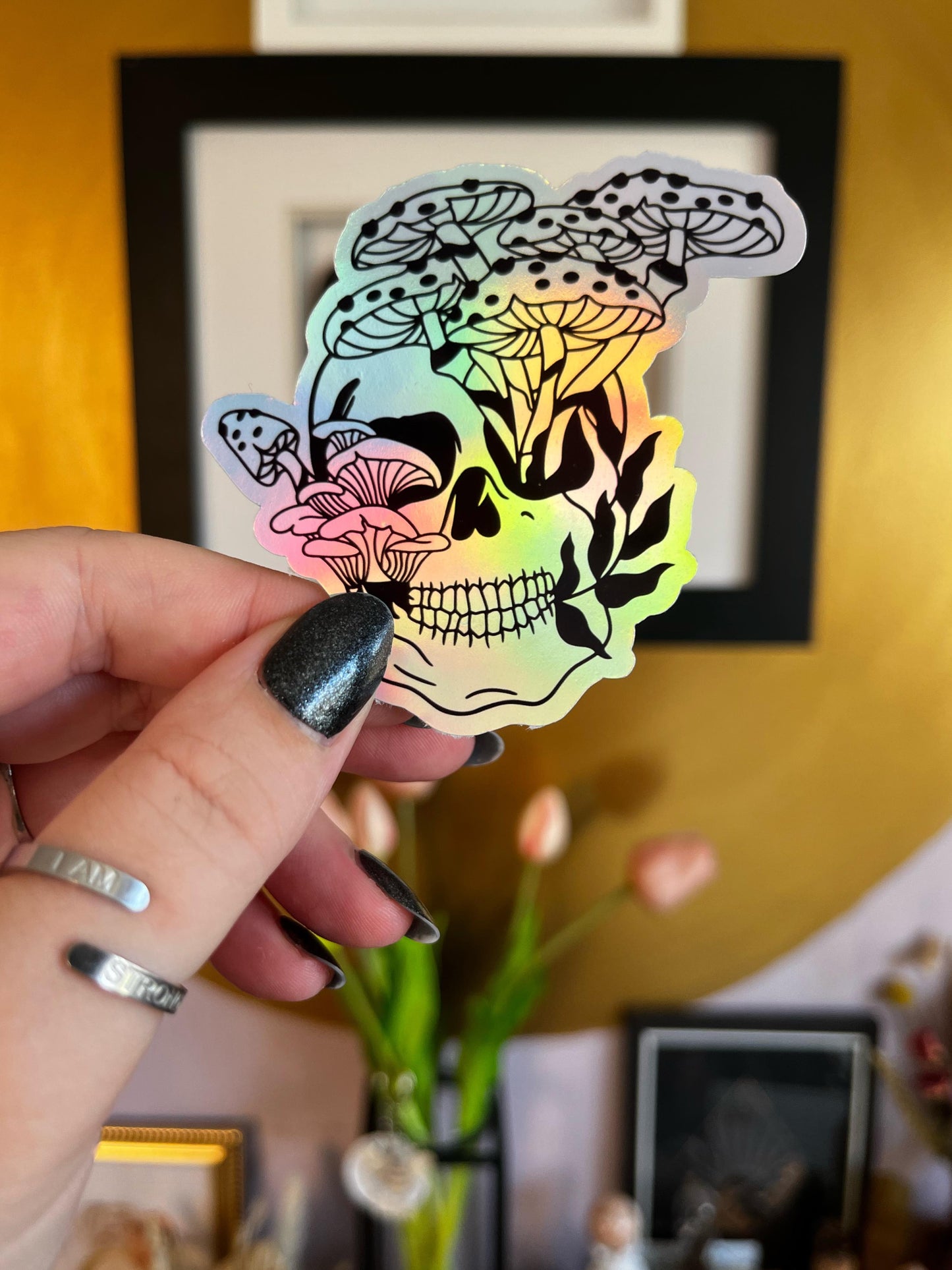 Mushroom Skull Sticker