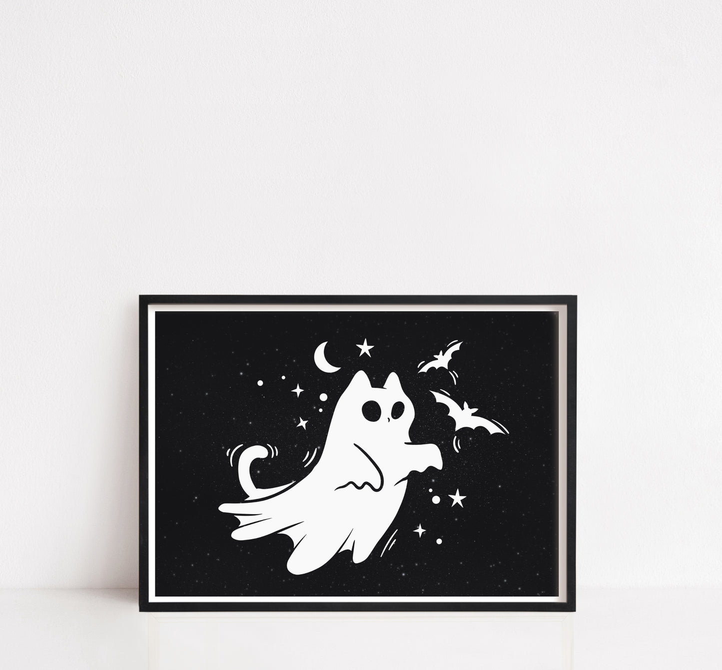 Ghost Cat Print