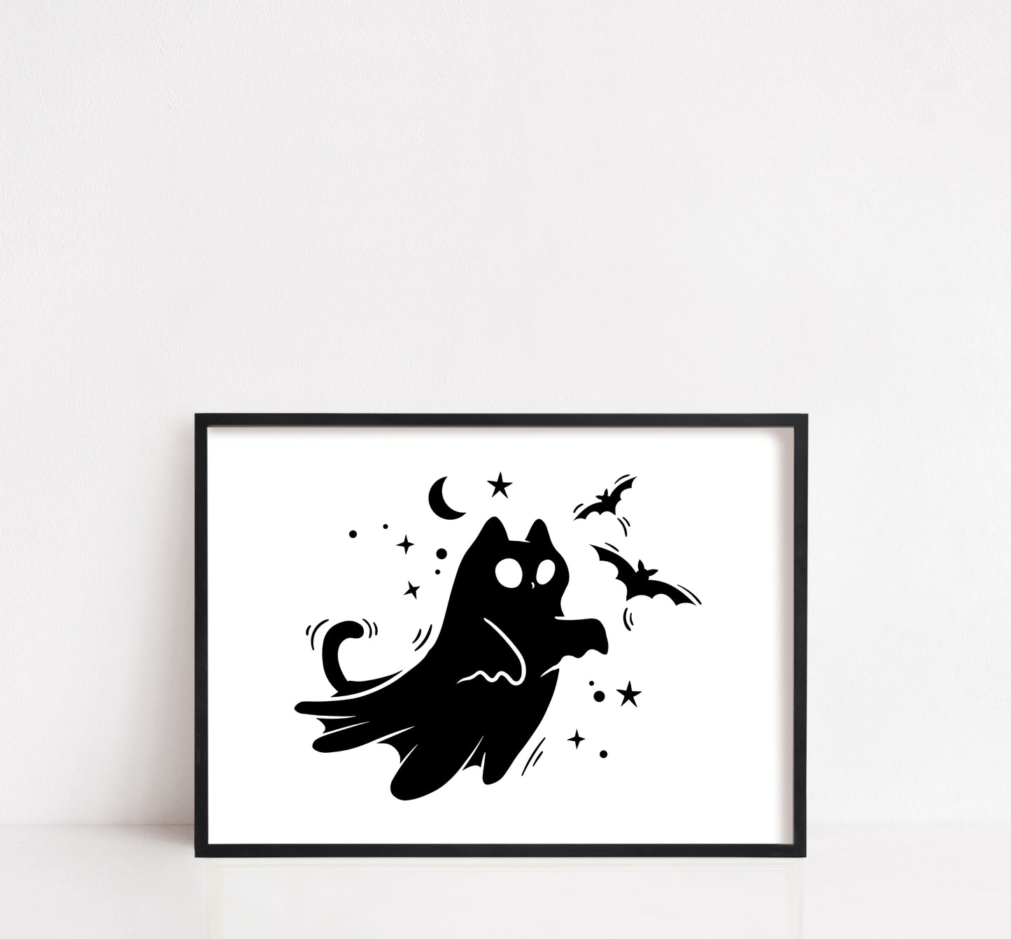 Ghost Cat Print