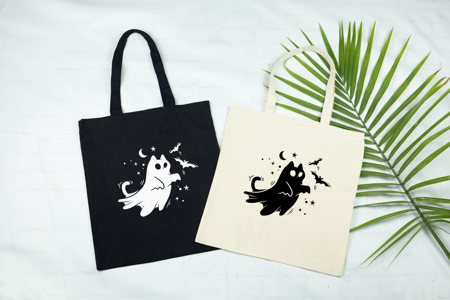 Ghost Cat Tote Bag