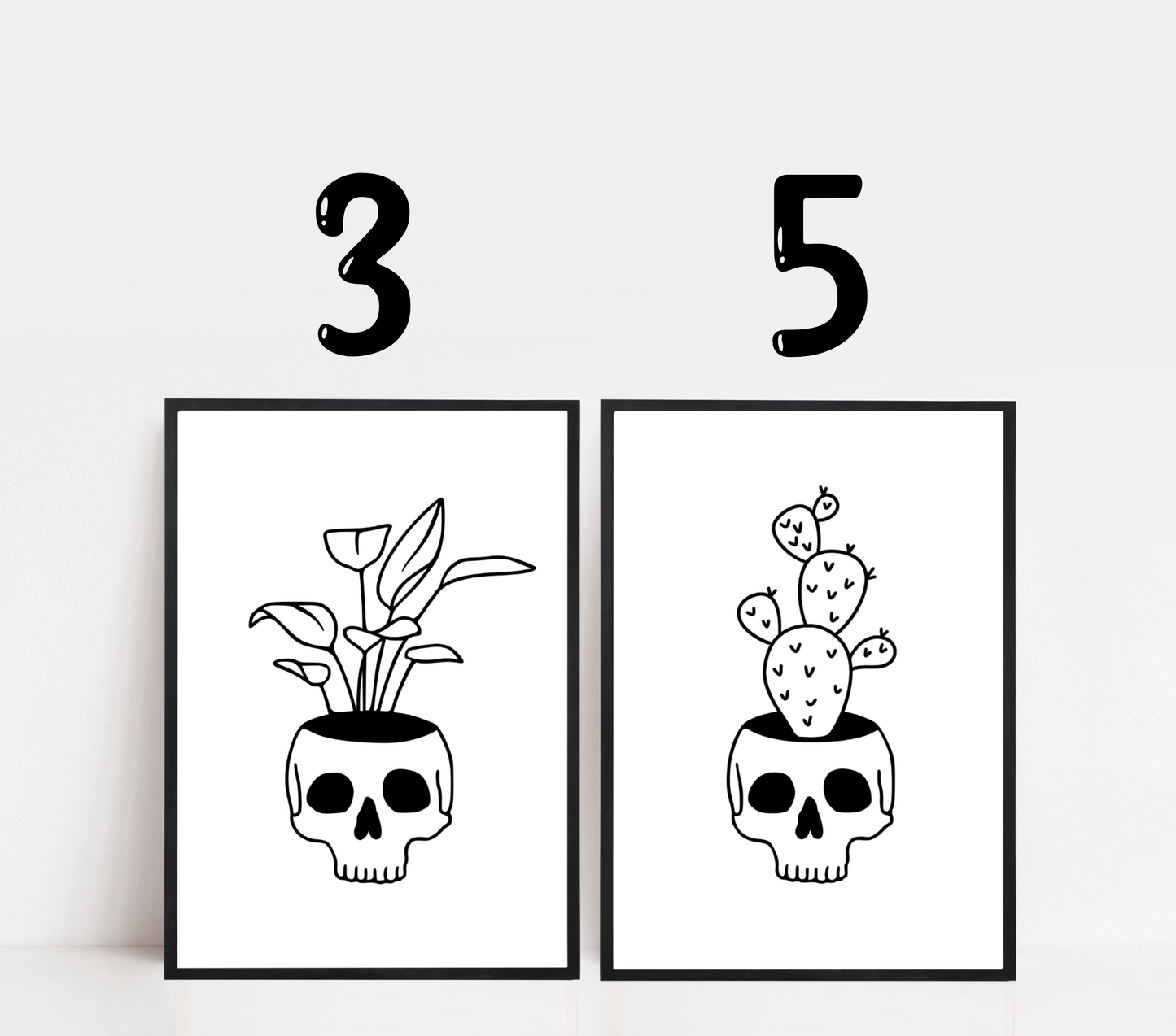 Skull Planter Individual Print