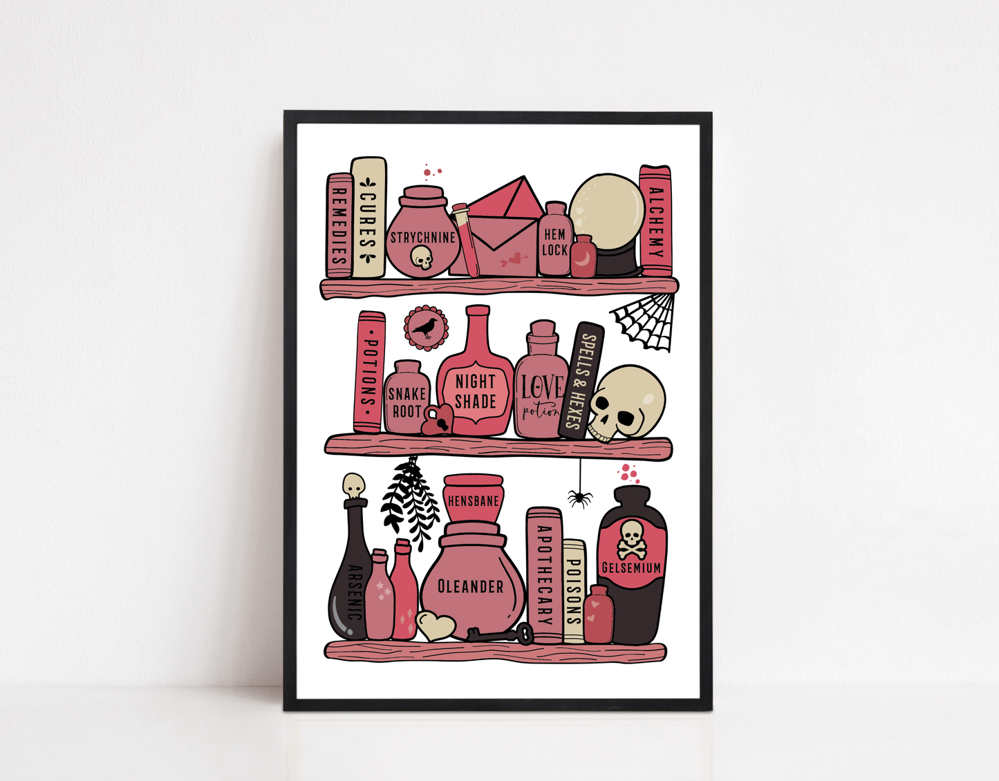 Pink Potion Shelf Print