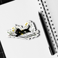 Wildflower Book Cat Sticker