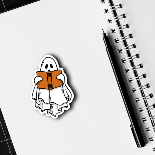 Reading  Ghost Sticker