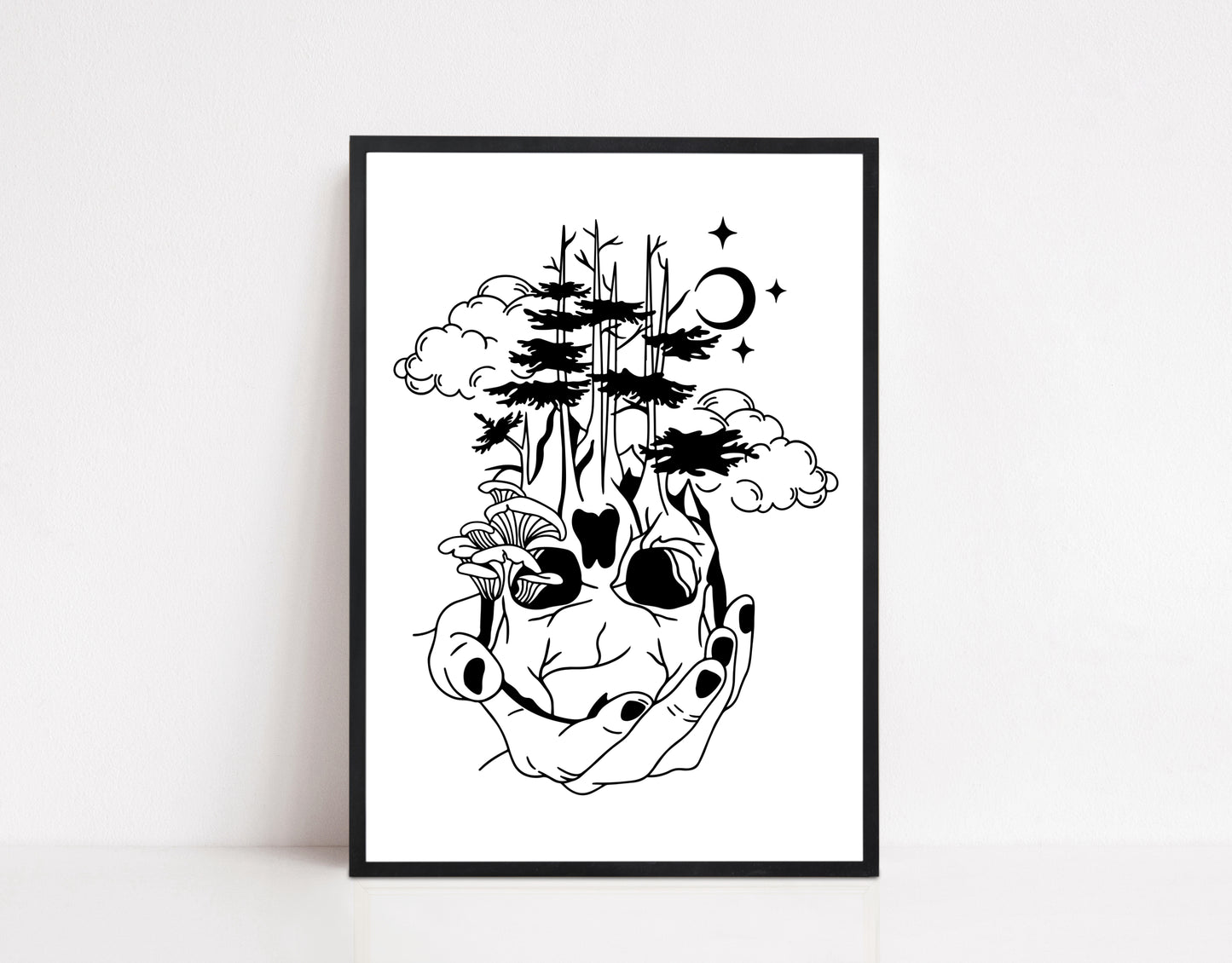 Forest Skull Print