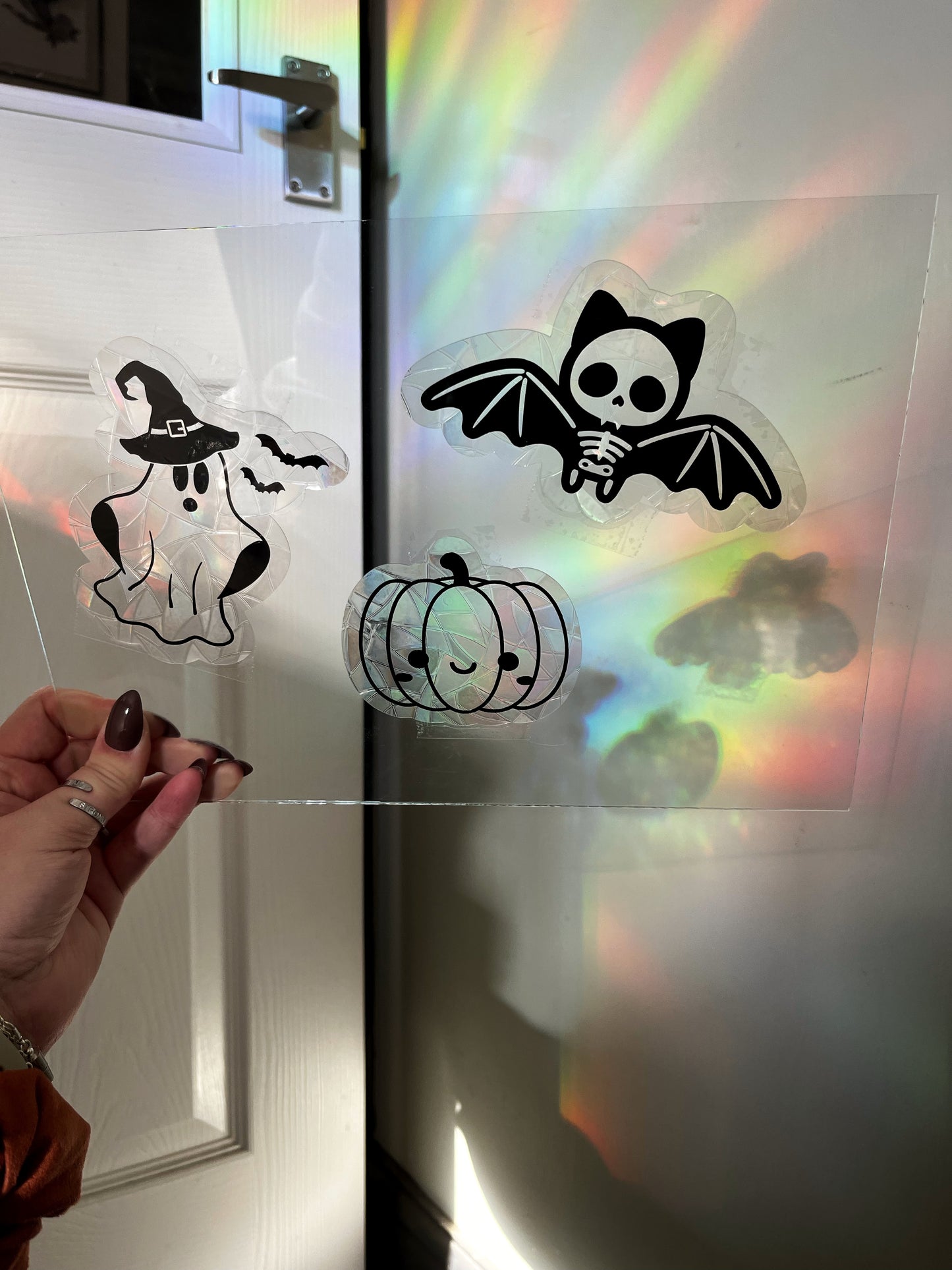 Skeleton Bat Suncatcher