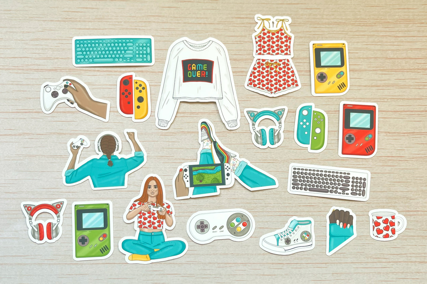 Gamer Girl Sticker Pack