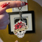 One Day At A Time Skull Key Ring