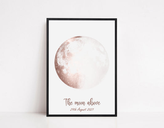 Personalised Individual Moon Phase Print