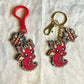 Kawaii Dragon Double Charmed Key Ring