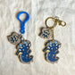 Kawaii Dragon Double Charmed Key Ring