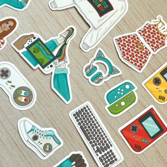 Gamer Girl Sticker Pack