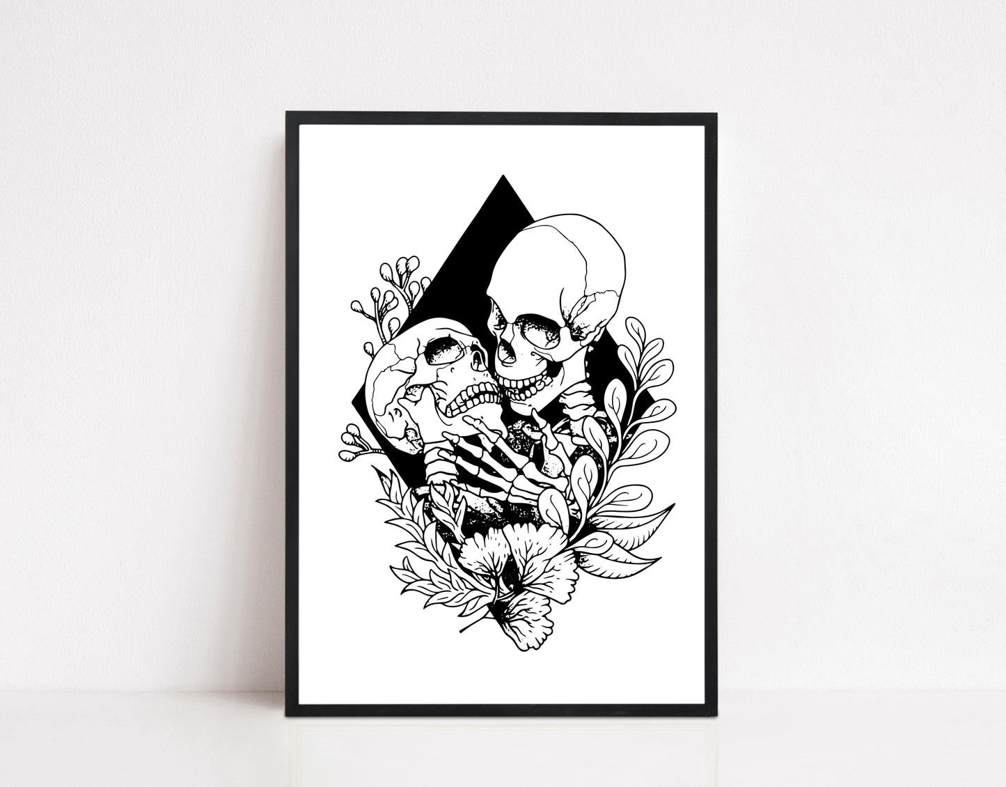 Skeleton Lovers Print