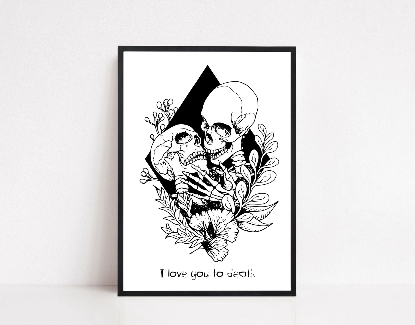 Skeleton Lovers Print