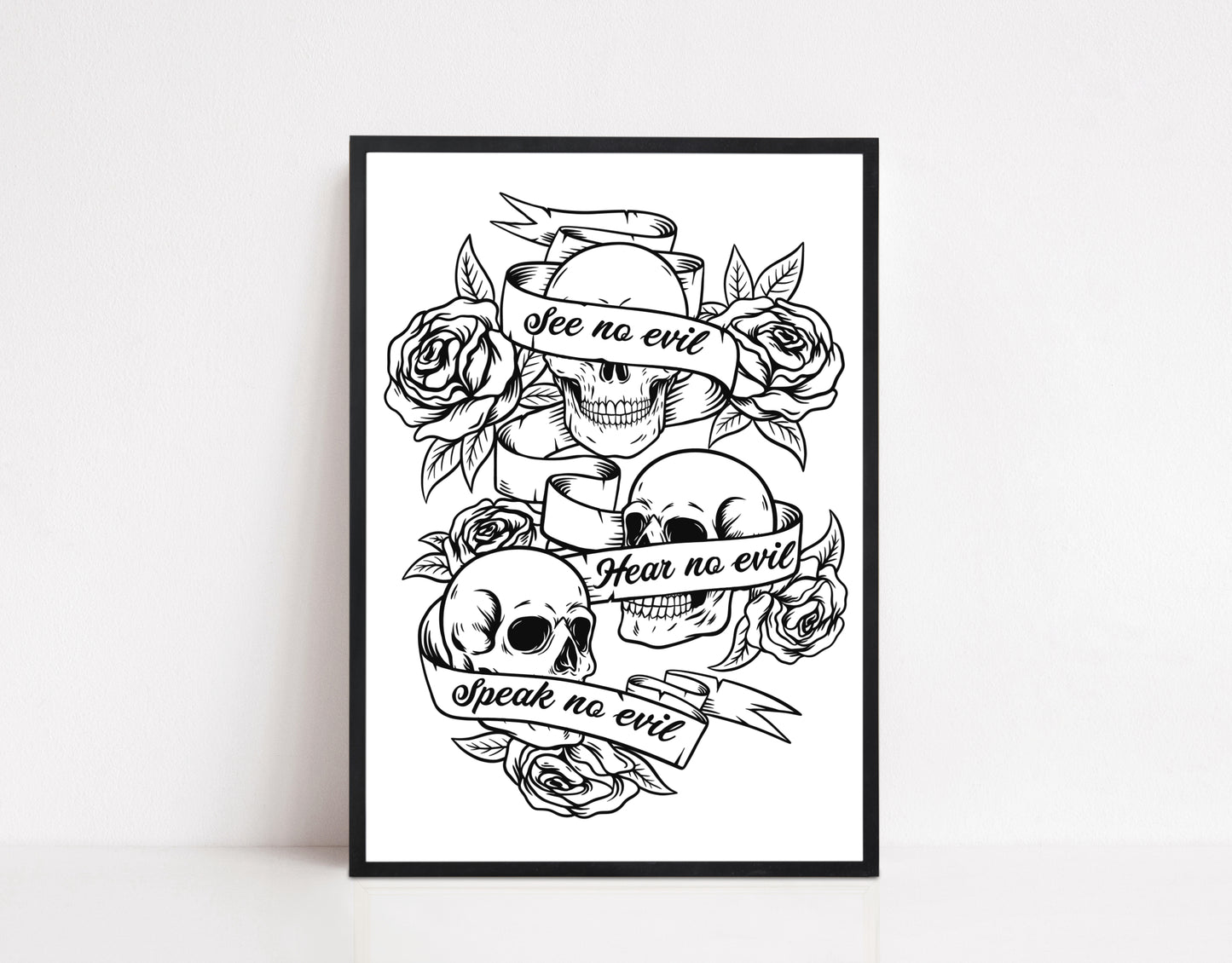 Three Wise Skulls Print