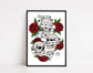 Three Wise Skulls Print: Colour