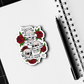 Three Wise Skulls Sticker: Colour